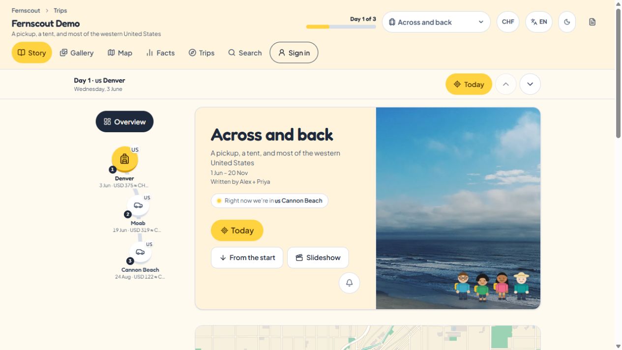 severinlindenmann/fernscout公开演示的原始页面截图